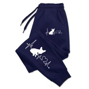 Nouveaux pantalons de survêtement pour femmes en coton 100% de qualité supérieure en gros, avec un design élégant, respirant, décontracté, logo, devant plat et décoration en dentelle - Product Image 2