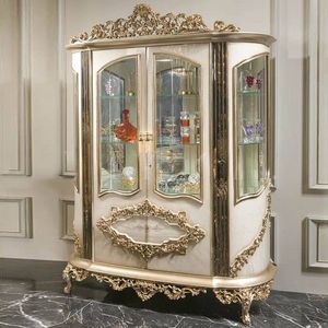 Imperiosa Hotel Emma Luxury <b>Dining</b> <b>Table</b> Set Solid Teak Wood <b>White</b> Gold Hand Carved Palace Furniture Collection dinning <b>table</b> - Product Image 5