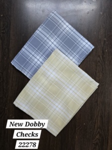 Tissu en dobby à carreaux teint en fil de qualité supérieure pour chemises et vêtements, qualité d'exportation, tissu en dobby tissé à carreaux - Product Image 3