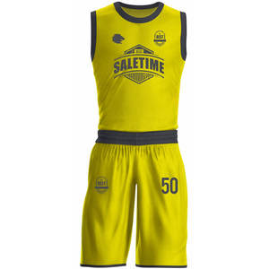 Dernier design personnalisé d'uniformes d'équipe de basketball d'été, respirants, 100% polyester, sans manches, antibactériens - Product Image 1