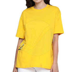 Camisetas de algodón de alta calidad para mujer, diseño personalizado, manga corta, talla grande, ropa informal ecológica a la venta - Product Image 1