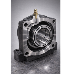 Boîtier de roulement en acier inoxydable et en fonte usiné sur mesure par CNC |   Supports de roulement et unités à bride robustes avec précision H7/G7 - Product Image 3