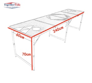 Aluminum <strong>Folding</strong> Camping Picnic Beer <strong>Table</strong> for <strong>Table</strong> Tennis Games Outdoor Beer Cup Throwing Game <strong>Table</strong> - Product Image 6