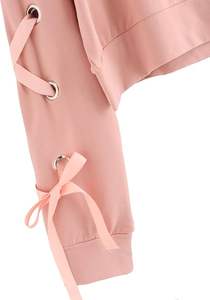 Sudadera elegante para mujer, jersey con hombros caídos, sudadera para mujer en diferentes estilos, sudadera con logotipo personalizado para mujer - Product Image 3