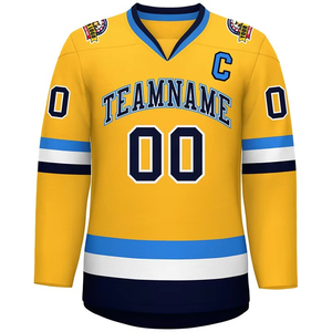 Camisetas de Hockey sobre Hielo Sublimadas con Impresión Digital Personalizada, Ligeras y Delgadas, de Alta Calidad, 100% Poliéster, Secado Rápido, Transpirables, Uniformes de Equipo - Product Image 5