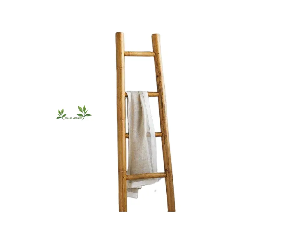 Bamboo ladder towel rack decorative/Bamboo ladder 100% Natural High Quality/Bamboo ladder towel rack handcrafted high quality