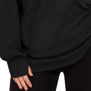 Offre Spéciale haute qualité personnalisé à manches longues Sport polaire pull uni surdimensionné femmes grande taille sweats à capuche pour femme - Product Image 3