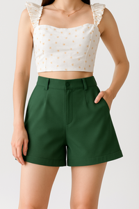 Pantalones de traje de trabajo de negocios de oficina de verano para mujer Transfronterizos a Europa Estados Unidos Patrón de pantalones cortos calientes de tres cuartos - Product Image 3