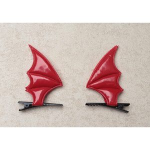 SOWAKA 1 paio di fermagli per capelli con aletta del diavolo gotico accessori per donne e adulti in metallo - Product Image 6