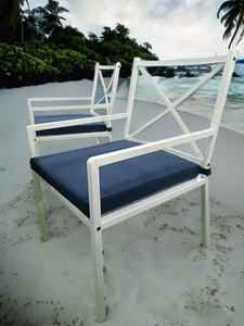 โต๊ะรับประทานอาหารดีไซน์ทันสมัยและชุดเก้าอี้6ตัวสำหรับสวนห้องนั่งเล่นหรือโรงแรมเฟอร์นิเจอร์ลานกลางแจ้ง - Product Image 3