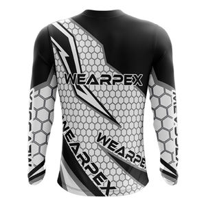 Maillot de course personnalisé pour homme en polyester respirant, vêtements de course automobile et moto, chemises MX sublimées personnalisées - Product Image 2
