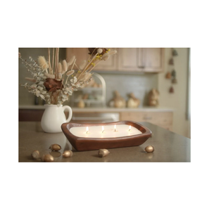 Tazón de masa de madera, portavelas de masa de madera de calidad Premium perfecta, decoración del hogar, velas de fragancia hechas a mano - Product Image 3