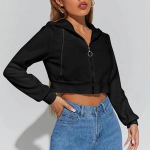 Personnalisable Femmes Crop Top Hoodie Haute Qualité Pro Style Bas Prix Vente Chaude Marque Privée pour Vos Propres Blouses et Chemises - Product Image 1