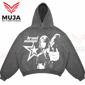 Sudadera con Capucha Personalizada para Hombre, Estilo Urbano, con Estampado Personalizado, Fabricación OEM y ODM - Product Image 1