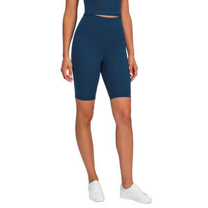 OEM Women's High Waist <b>Yoga</b> <b>Shorts</b> Quick-Dry Breathable Slimming Sports <b>Shorts</b> Simple Textured Biker Design Butt Lifting <b>Shorts</b> - Product Image 6