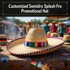 Cappello Promozionale Personalizzato in Paglia Stile Sombrero Splash - Product Image 3