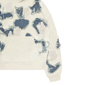 Sudadera con Capucha de Alta Calidad con Efecto Desgastado para Hombre, Diseño Holgado y Estilo Urbano - Product Image 4