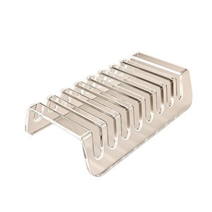 Multi-Compartment Transparent Acrylic Charging <b>Stand</b> & Phone Holder with <b>Tablet</b> <b>Stand</b> - Product Image 1
