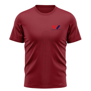 T-shirt pour homme, col rond, manches courtes, tee-shirt de sport, imprimé sur le devant, vêtements de sport personnalisés, évacuation de l'humidité, respirant, 100% polyester, fabrication en usine - Product Image 2