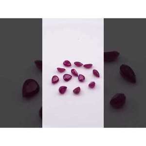 Pérolles de rubis africain naturel non traitées, calibrées, pierres précieuses en vrac 5x7mm 6x8mm, qualité supérieure pour la fabrication de bijoux DIY, pierre précieuse rouge - Product Image 3