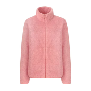 Venta directa de fábrica al por mayor de las mujeres de mantequilla suave Sherpa Zip Jacket Casual Polar Fleece Hoodies señoras - Product Image 4