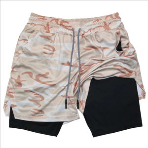 Shorts de course en maille personnalisés pour hommes Séchage rapide Shorts de sport athlétiques pour hommes avec poches - Product Image 2