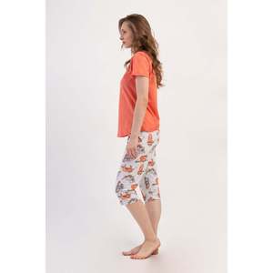 Ensemble de vêtements pour femmes P.SUPREM O YAKA KISA KOL ETEGI OVAL KAPRI - KAVUNICI - KAVUNICI - Product Image 2