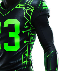 Ensemble d'uniformes de football américain pour hommes, avec un tissu résistant, respirant, confortable, mouvement flexible et performance durable - Product Image 2