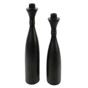 ที่ใส่ขวดโลหะเคลือบผงสีดำตกแต่งบ้านไร่แบบชนบทสไตล์วินเทจแบบอเมริกัน - Product Image 1