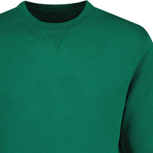 Vente en gros de pulls en jersey 100% coton pour hommes, respirants, écologiques, thermiques, à col rond, grande taille - Product Image 4