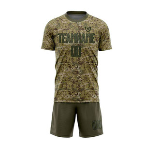 Tenue de football respirante en tissu léger, coupe classique, confortable, taille personnalisée, vêtements de sport d'équipe, uniforme de football - Product Image 2