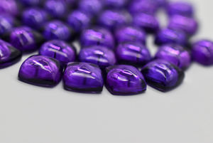 Pedido personalizado de grado AAA, cabujones de Pan de Azúcar de amatista púrpura creados en laboratorio, collar de piedras preciosas rosas facetadas en todos los tamaños, joyería suelta - Product Image 4