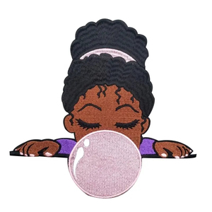 Patchs brodés d'animaux mignons 3D de haute qualité Logo personnalisé thermocollant pour enfants sweats à capuche à coudre transfert de chaleur tissu en forme de fleur - Product Image 5