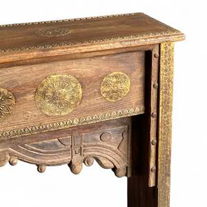 Mesa Consola FTD de Latón Hecha a Mano, Diseño Moderno y Contemporáneo, Convertible para Entrada, Villa, Sala de Estar, Decoración de Dormitorio - Product Image 6