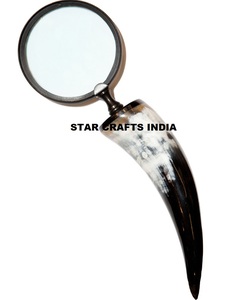 Loupe de lecture vintage avec manche en bois métallique Loupe optique portable haut de gamme, loupe 10x en bronze - Product Image 4