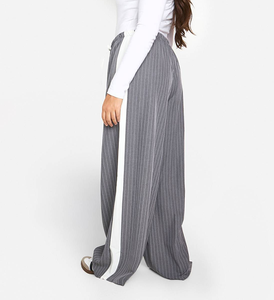 กางเกงขายาวทรงตรงสำหรับผู้หญิง รุ่นใหม่ล่าสุดจาก ODM สำหรับฤดูใบไม้ร่วง ดีไซน์มีแถบข้าง ลายซับใน ทรงเอวกลาง ผ้าไม่ยับ ดีไซน์แบบจ็อกกิ้ง - Product Image 2