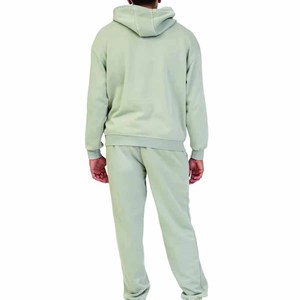 Survêtement de sport en coton délavé à l'acide unisexe avec impression personnalisée Streetwear surdimensionné pour hommes Pantalon de survêtement Joggers d'hiver à capuche - Product Image 5