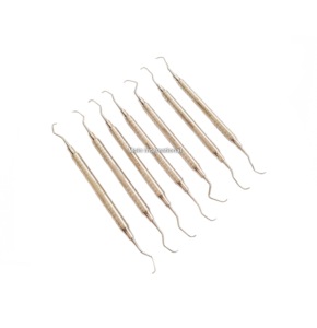 Ensemble de 7 curettes Gracey à manche creux, instrument dentaire professionnel pour la parodontie, conçu pour le détartrage et le planage des racines précis - Product Image 1