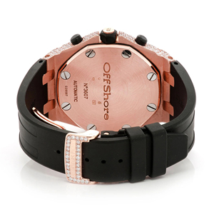 Reloj de Lujo de Cuarzo con Esfera de Diamantes VVS Moissanite, Acero Inoxidable con Cristal, Edición Limitada - Product Image 6