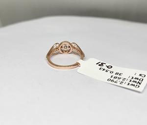 Anillo de Compromiso de Diamante de Lujo Fino de 0.04 Ct Dwt, Oro Sólido de 14K con Baño de Rodio, Certificado IGI, Acabado de Alto Pulido, Disponible al por Mayor - Product Image 3