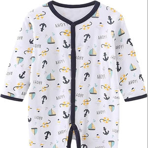 Mameluco de verano de algodón para bebé ligero y ventoso - Product Image 1