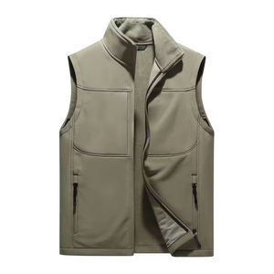 Respirant hommes Softshell gilet fermeture éclair poche respirant hiver Soft Shell Gilet Bodywarmer pour hommes et garçons - Product Image 1