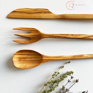 Wooden Cutlery Set 100 Pcs Disposable Sustainable Smooth Texture Comfortable Grip Eco Friendly Dining <b>Essentials</b> - Product Image 6