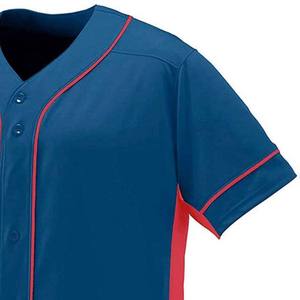 Ventes en gros de pulls de baseball personnalisés avec logo brodé, 100% polyester respirant, nouveau style avec boutons - Product Image 3