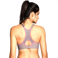 Support High Impact Racer Back Sujetador deportivo de diseño superior personalizado con aros ligeramente forrados de NEEDS OUTDOOR