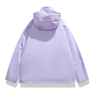 OEM personalizado ligero de gran tamaño Softshell poliéster nailon hombres chaqueta tejida All-Print cortavientos capucha sublimación All-Over - Product Image 5