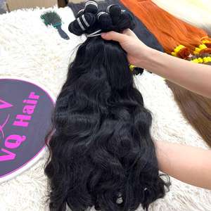 ผมต่อจากเวียดนามสีธรรมชาติทอด้านหน้าเป็นลอนคลื่นธรรมชาติ44 + สี - Product Image 3