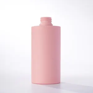 Plush Cover Rubber Feel Plastic 200ml 250m 400ml 500ml Green Pink Purple Lotion Shampoo Pump Bottles With Flip Top Cap