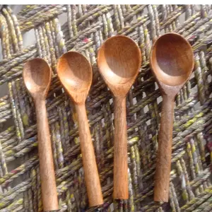 Hot Selling Acacia Wood Spoon And Spade Cutlery Sets wooden long spoon Japanese household | wood measuring scoop spoon