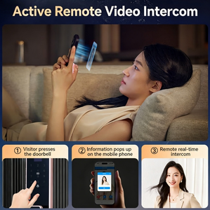 Serrure Intelligente Multi-Déverrouillage avec Reconnaissance Faciale, Veineuse et Empreinte Digitale, Application Mobile, Écran 4,5'', Système d'Entrée Sécurisé pour la Maison, Compatible <span class=keywords><strong>Porte</strong></span> en Aluminium, Stockage Cloud - Product Image 4